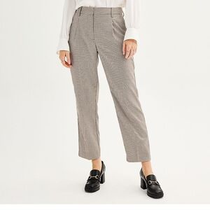 NWT Nine West Mini Houndsrooth Taupe Pants size 18